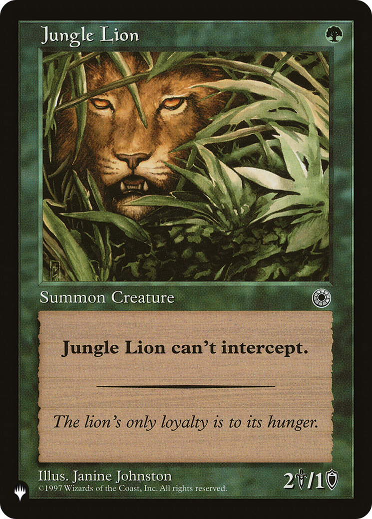 Jungle Lion [The List] MTG Single Magic: The Gathering | Red Claw Gaming
