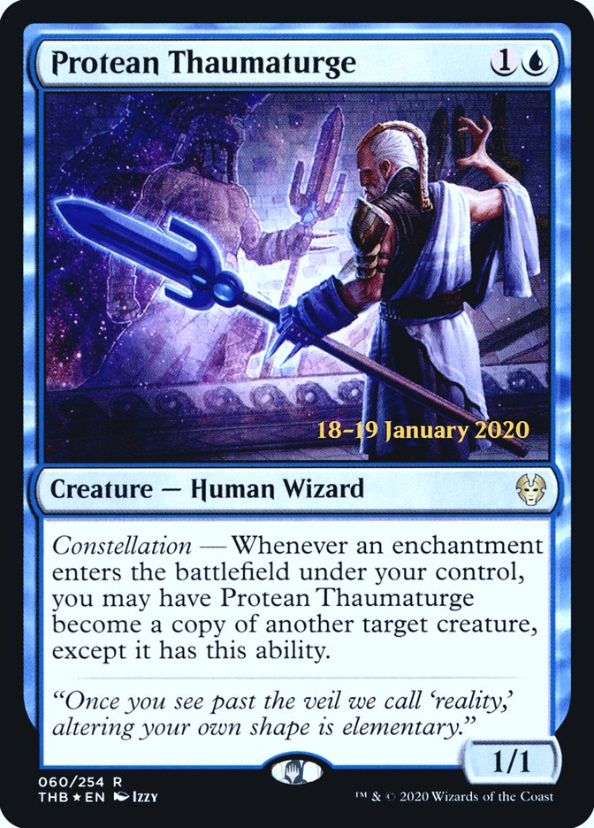 Protean Thaumaturge [Theros Beyond Death Prerelease Promos] MTG Single Magic: The Gathering | Red Claw Gaming