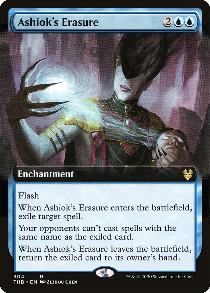 Ashiok's Erasure (Extended Art) [Theros Beyond Death] MTG Single Magic: The Gathering | Red Claw Gaming