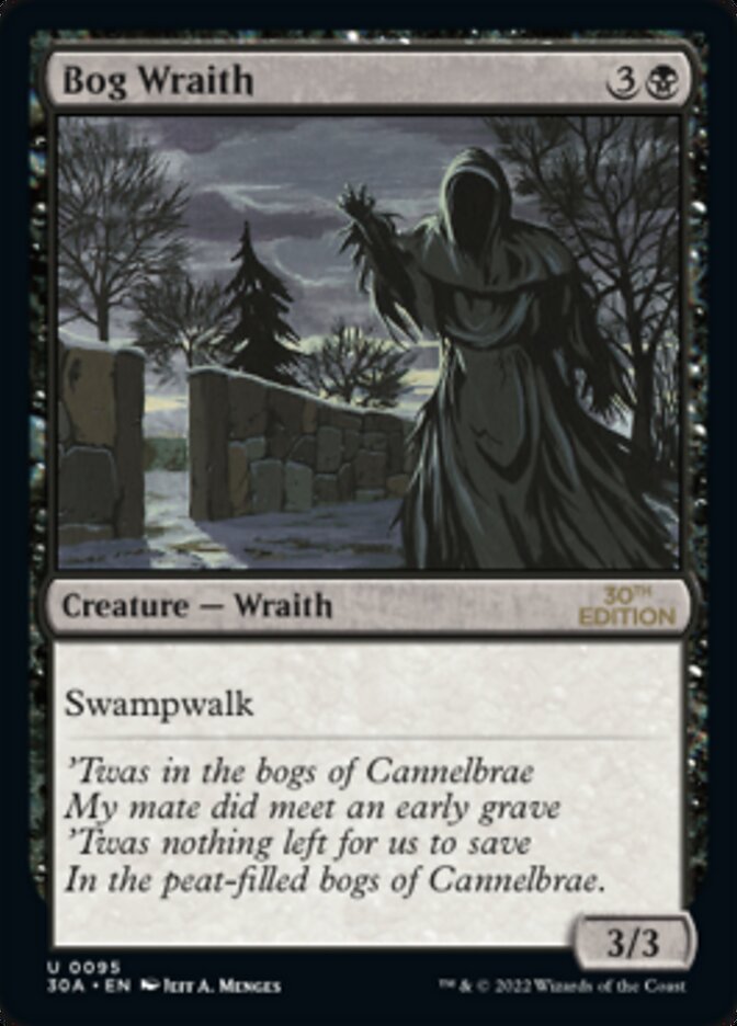 Bog Wraith [30th Anniversary Edition] MTG Single Magic: The Gathering | Red Claw Gaming