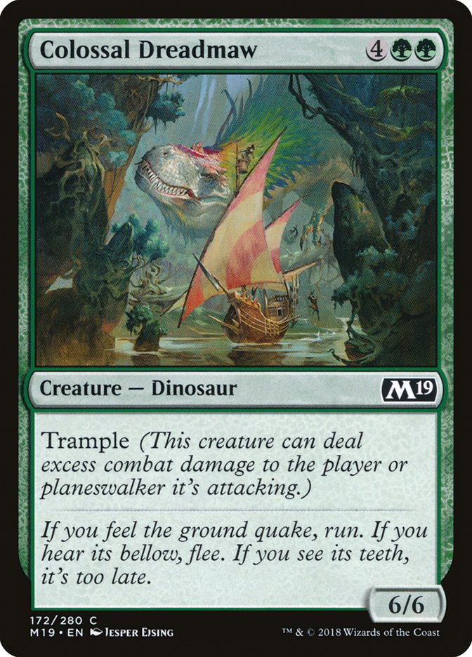 Colossal Dreadmaw [Core Set 2019] MTG Single Magic: The Gathering | Red Claw Gaming