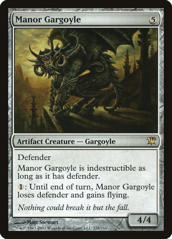 Manor Gargoyle [Innistrad] MTG Single Magic: The Gathering | Red Claw Gaming