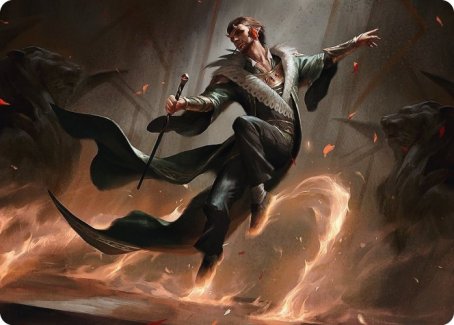 Fleetfoot Dancer Art Card [Streets of New Capenna Art Series] MTG Single Magic: The Gathering | Red Claw Gaming