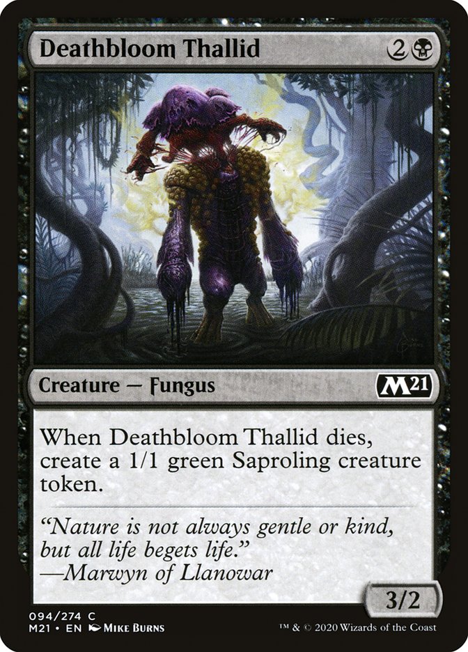 Deathbloom Thallid [Core Set 2021] MTG Single Magic: The Gathering | Red Claw Gaming