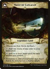 Storm the Vault // Vault of Catlacan [Rivals of Ixalan Prerelease Promos] MTG Single Magic: The Gathering | Red Claw Gaming