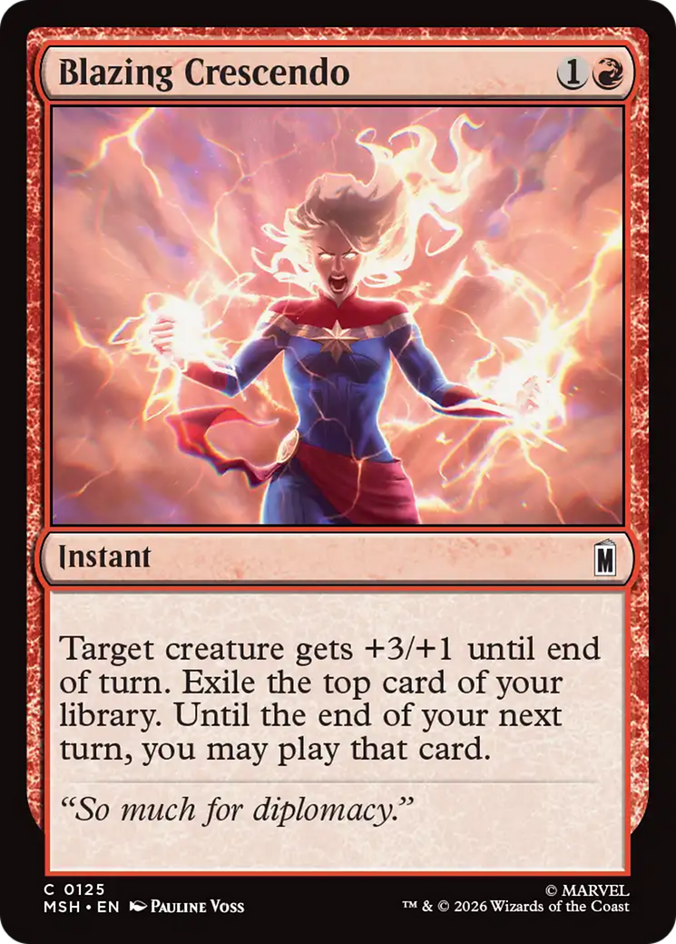 Blazing Crescendo [Marvel Super Heroes] MTG Single Magic: The Gathering | Red Claw Gaming