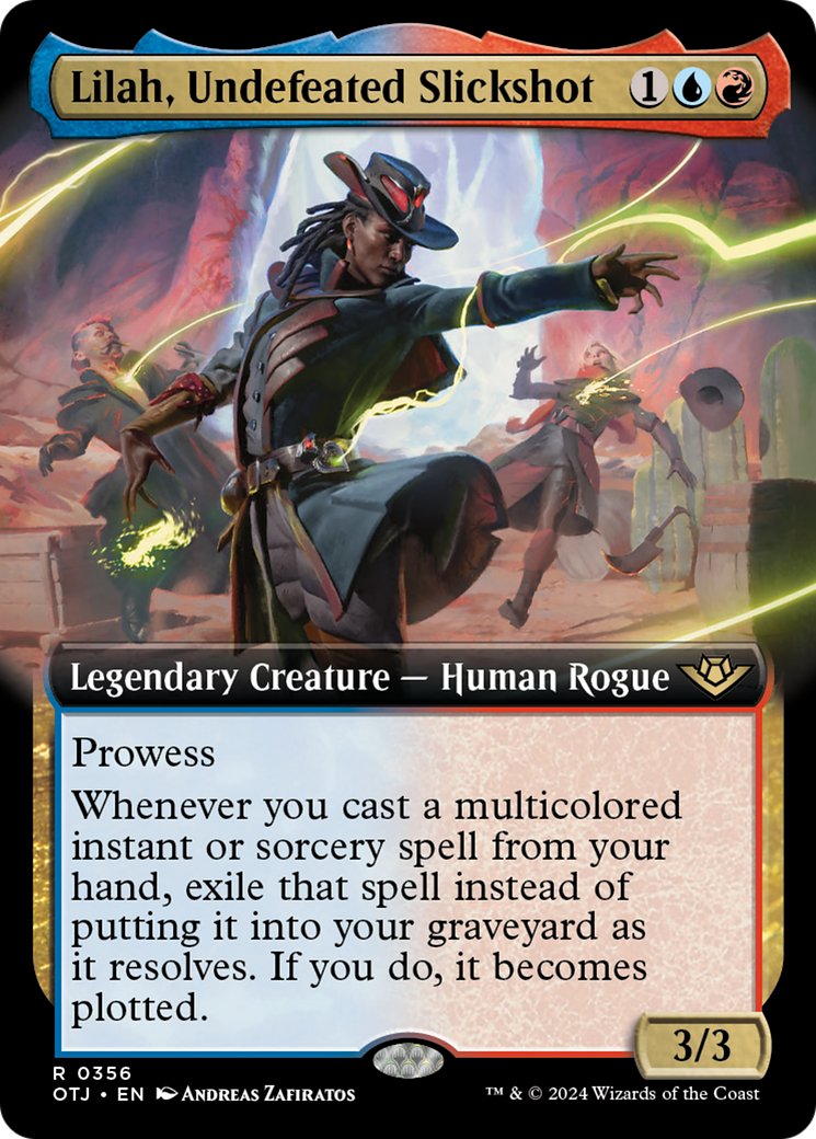 Lilah, Undefeated Slickshot (Extended Art) [Outlaws of Thunder Junction] MTG Single Magic: The Gathering | Red Claw Gaming