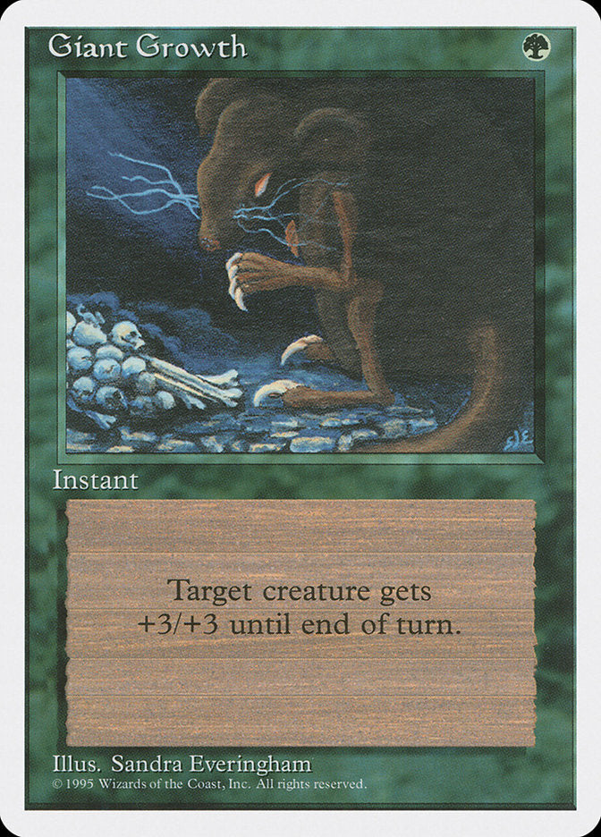 Giant Growth [Fourth Edition] MTG Single Magic: The Gathering | Red Claw Gaming