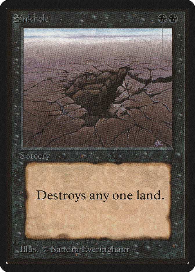 Sinkhole [Beta Edition] MTG Single Magic: The Gathering | Red Claw Gaming