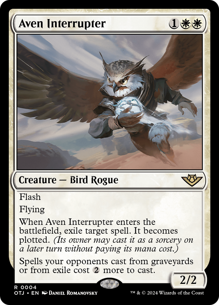 Aven Interrupter [Outlaws of Thunder Junction] MTG Single Magic: The Gathering | Red Claw Gaming