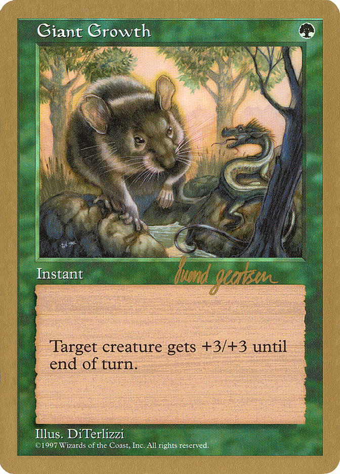 Giant Growth (Svend Geertsen) [World Championship Decks 1997] MTG Single Magic: The Gathering | Red Claw Gaming