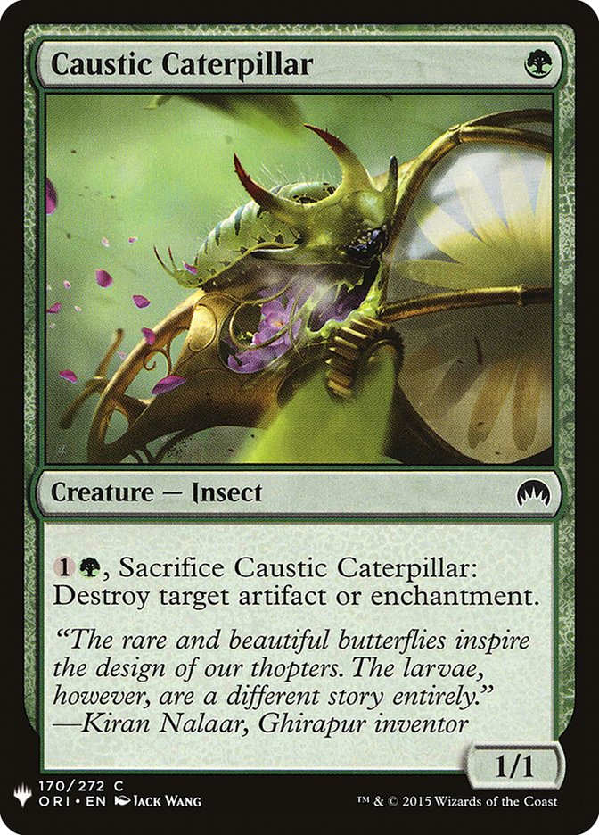 Caustic Caterpillar [Mystery Booster] MTG Single Magic: The Gathering | Red Claw Gaming
