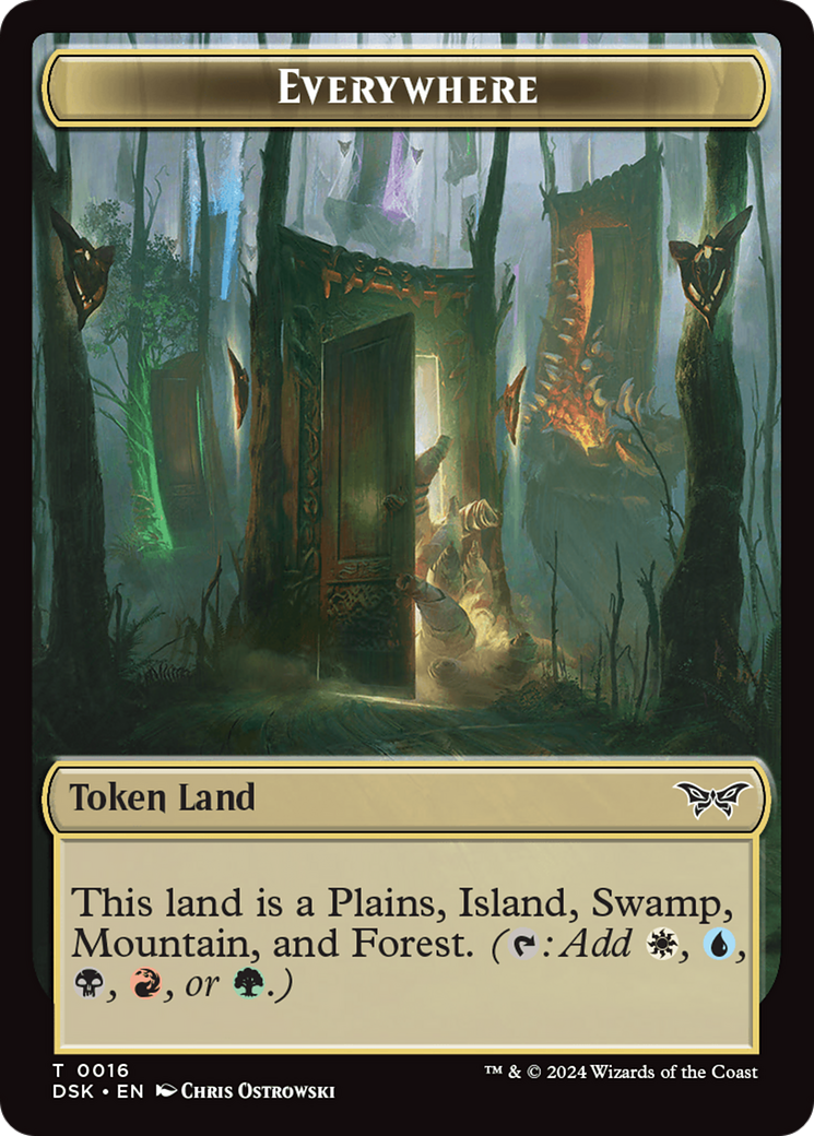 Everywhere // Copy Double-Sided Token [Duskmourn: House of Horror Tokens] MTG Single Magic: The Gathering | Red Claw Gaming