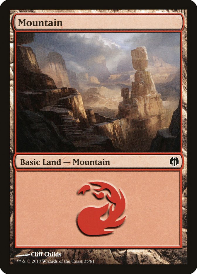 Mountain (35) [Duel Decks: Heroes vs. Monsters] MTG Single Magic: The Gathering    | Red Claw Gaming