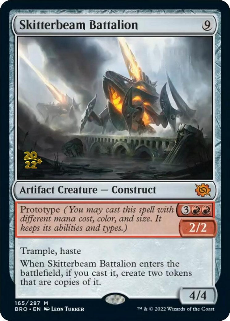 Skitterbeam Battalion [The Brothers' War Prerelease Promos] MTG Single Magic: The Gathering | Red Claw Gaming