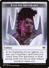 Treasure // Kaya, the Inexorable Emblem Double-Sided Token [Kaldheim Tokens] MTG Single Magic: The Gathering | Red Claw Gaming