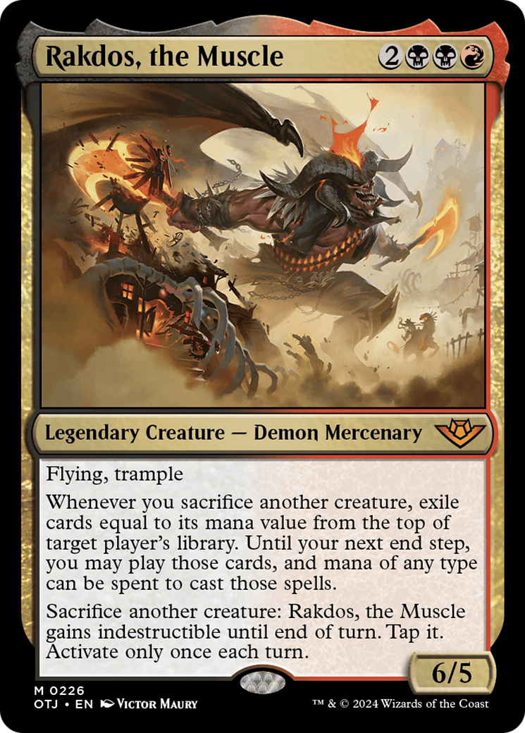 Rakdos, the Muscle [Outlaws of Thunder Junction] MTG Single Magic: The Gathering    | Red Claw Gaming