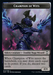 Tentacle // Champion of Wits Double-Sided Token [Streets of New Capenna Commander Tokens] MTG Single Magic: The Gathering | Red Claw Gaming
