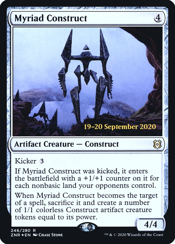 Myriad Construct [Zendikar Rising Prerelease Promos] MTG Single Magic: The Gathering | Red Claw Gaming