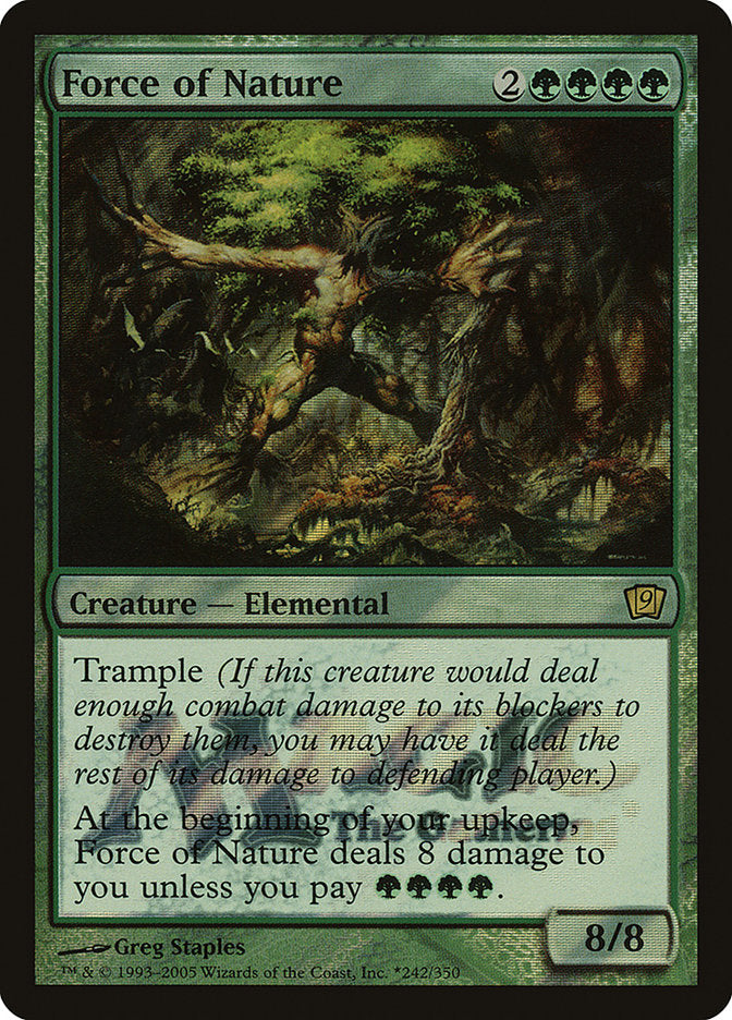 Force of Nature [Ninth Edition Promos] MTG Single Magic: The Gathering | Red Claw Gaming