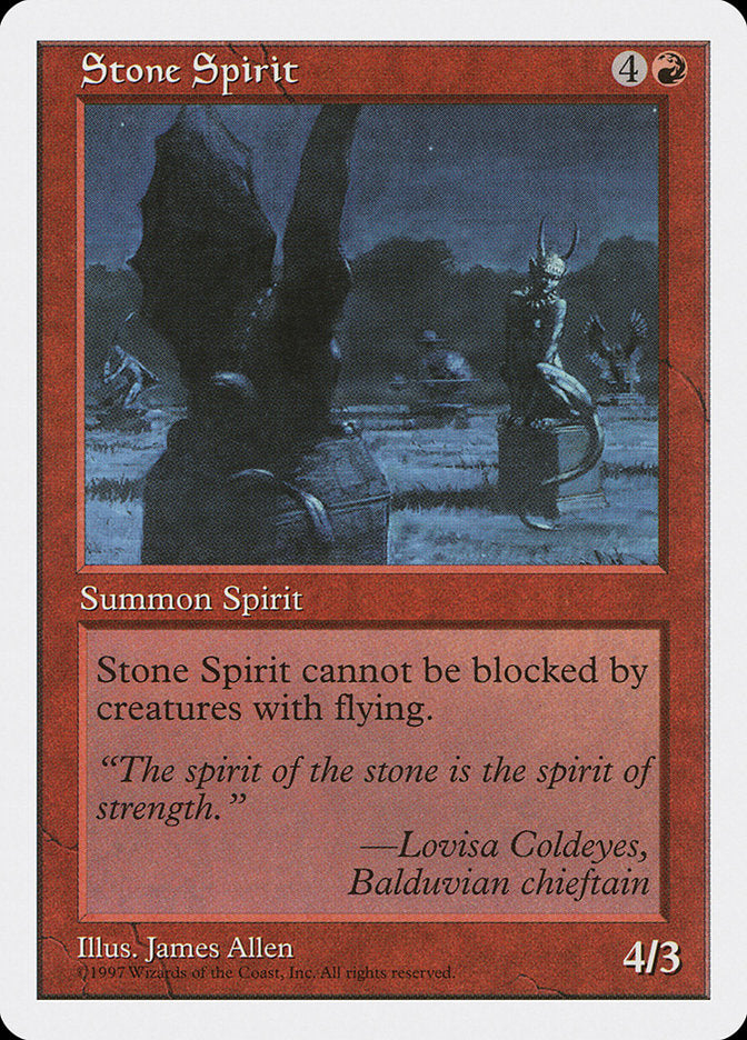 Stone Spirit [Fifth Edition] MTG Single Magic: The Gathering | Red Claw Gaming
