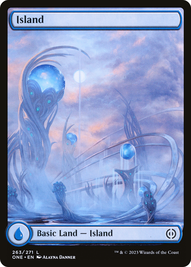 Island (263) (Full-Art) [Phyrexia: All Will Be One] MTG Single Magic: The Gathering | Red Claw Gaming