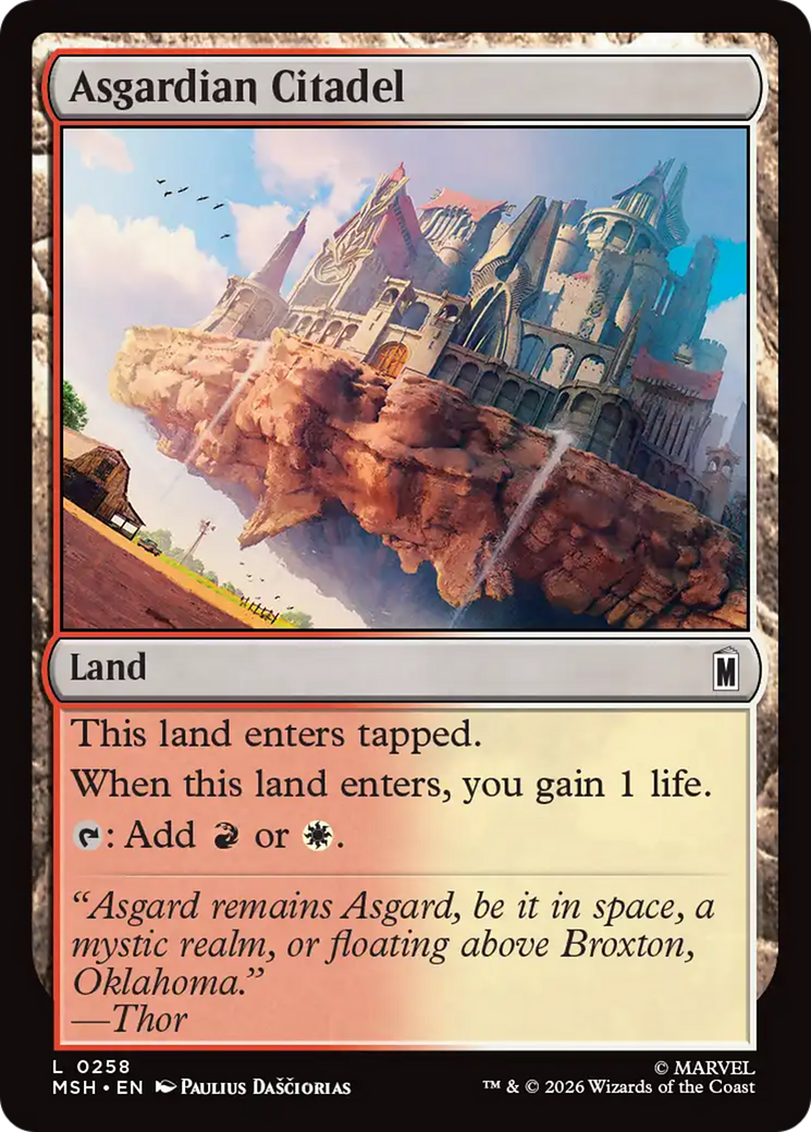 Asgardian Citadel [Marvel Super Heroes] MTG Single Magic: The Gathering | Red Claw Gaming
