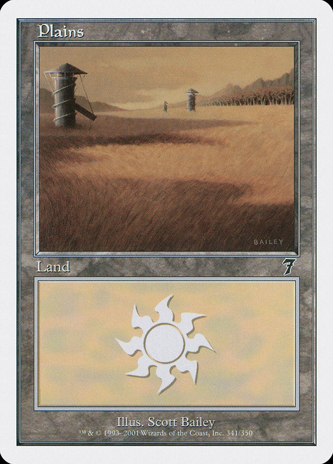 Plains (341) [Seventh Edition] MTG Single Magic: The Gathering | Red Claw Gaming
