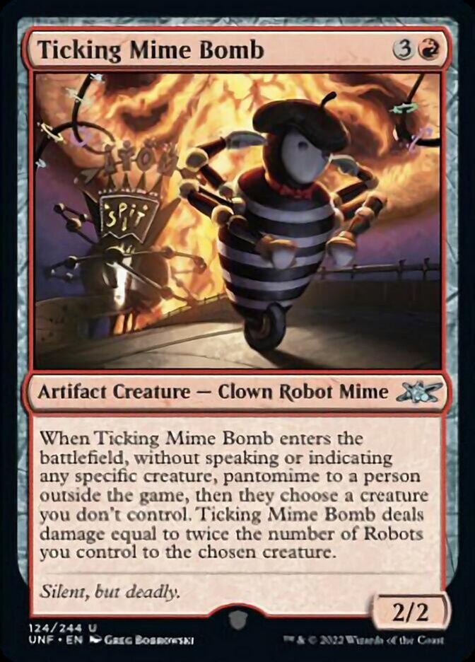 Ticking Mime Bomb [Unfinity] MTG Single Magic: The Gathering    | Red Claw Gaming