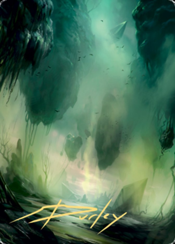 Swamp 1 Art Card (Gold-Stamped Signature) [Zendikar Rising Art Series] MTG Single Magic: The Gathering | Red Claw Gaming