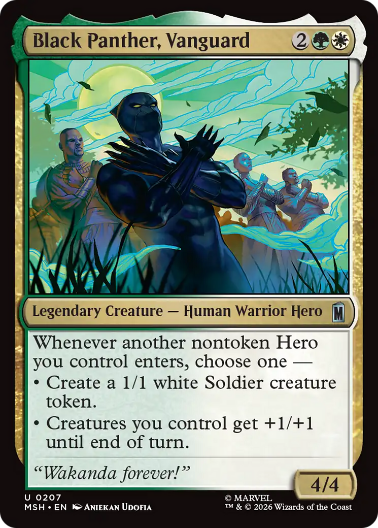 Black Panther, Vanguard [Marvel Super Heroes] MTG Single Magic: The Gathering | Red Claw Gaming