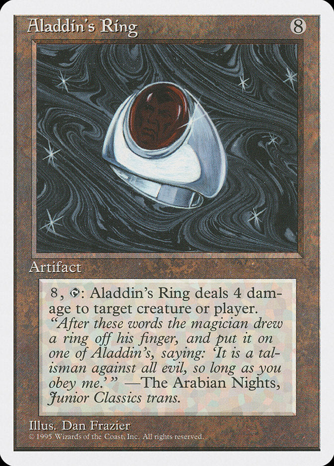 Aladdin's Ring [Fourth Edition] MTG Single Magic: The Gathering | Red Claw Gaming