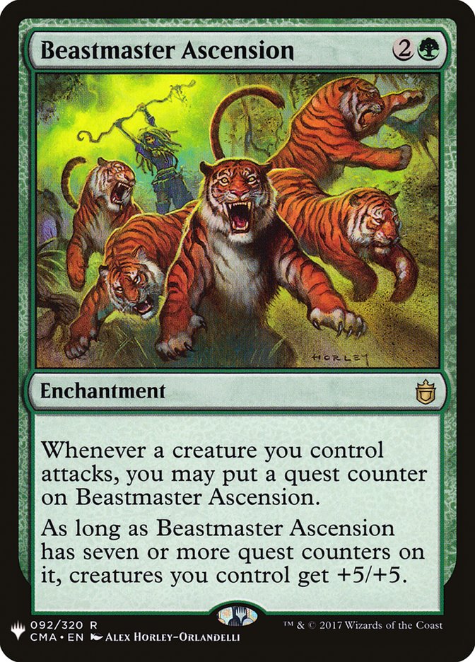 Beastmaster Ascension [Mystery Booster] MTG Single Magic: The Gathering | Red Claw Gaming