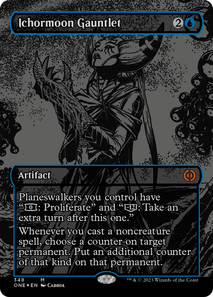 Ichormoon Gauntlet (Oil Slick Raised Foil) [Phyrexia: All Will Be One] MTG Single Magic: The Gathering | Red Claw Gaming