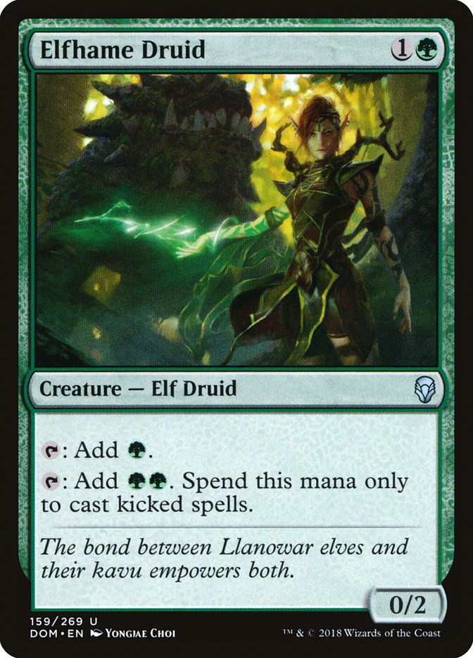 Elfhame Druid [Dominaria] MTG Single Magic: The Gathering | Red Claw Gaming