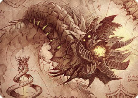Wurmcoil Engine Art Card [The Brothers' War Art Series] MTG Single Magic: The Gathering | Red Claw Gaming