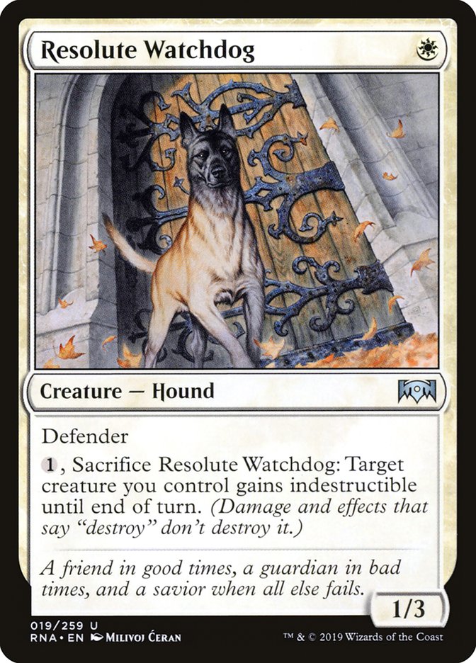 Resolute Watchdog [Ravnica Allegiance] MTG Single Magic: The Gathering | Red Claw Gaming