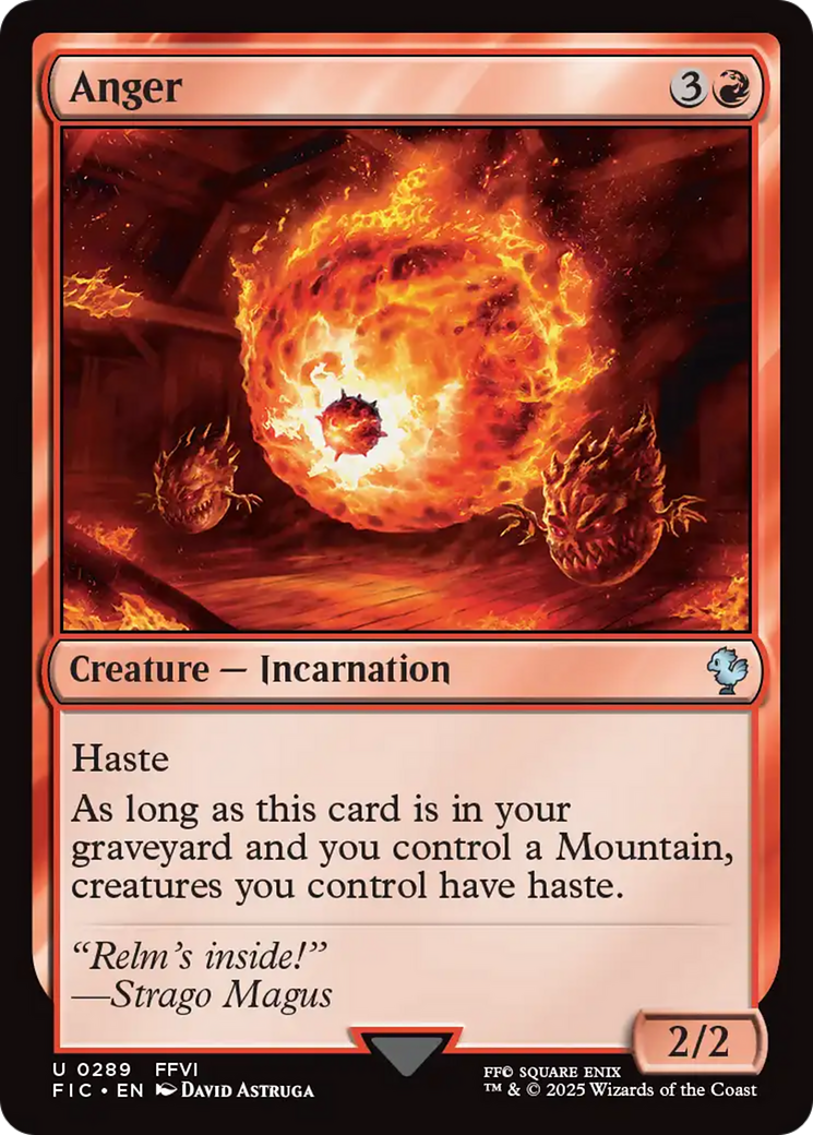 Anger [FINAL FANTASY Commander] MTG Single Magic: The Gathering | Red Claw Gaming