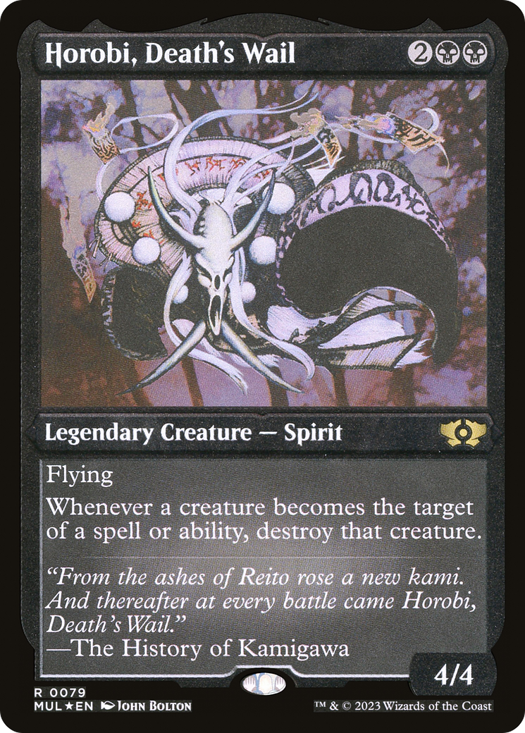 Horobi, Death's Wail (Foil Etched) [Multiverse Legends] MTG Single Magic: The Gathering | Red Claw Gaming