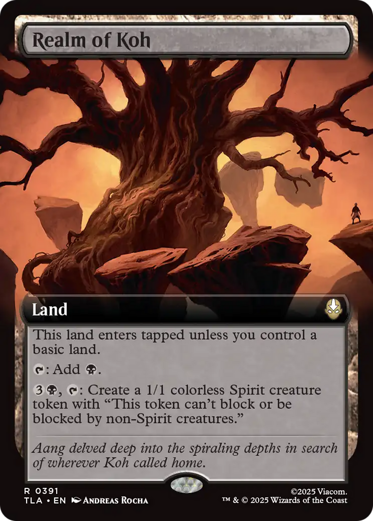 Realm of Koh (Extended Art) [Avatar: The Last Airbender] MTG Single Magic: The Gathering | Red Claw Gaming