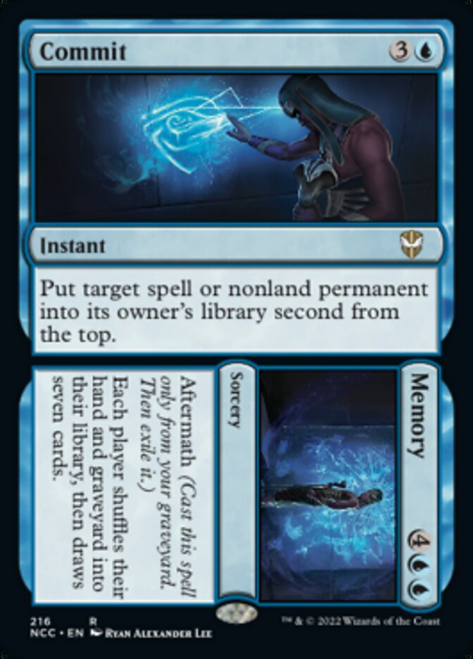 Commit // Memory [Streets of New Capenna Commander] MTG Single Magic: The Gathering | Red Claw Gaming