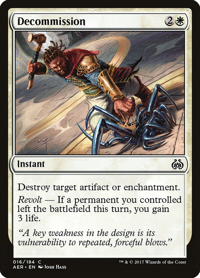 Decommission [Aether Revolt] MTG Single Magic: The Gathering | Red Claw Gaming