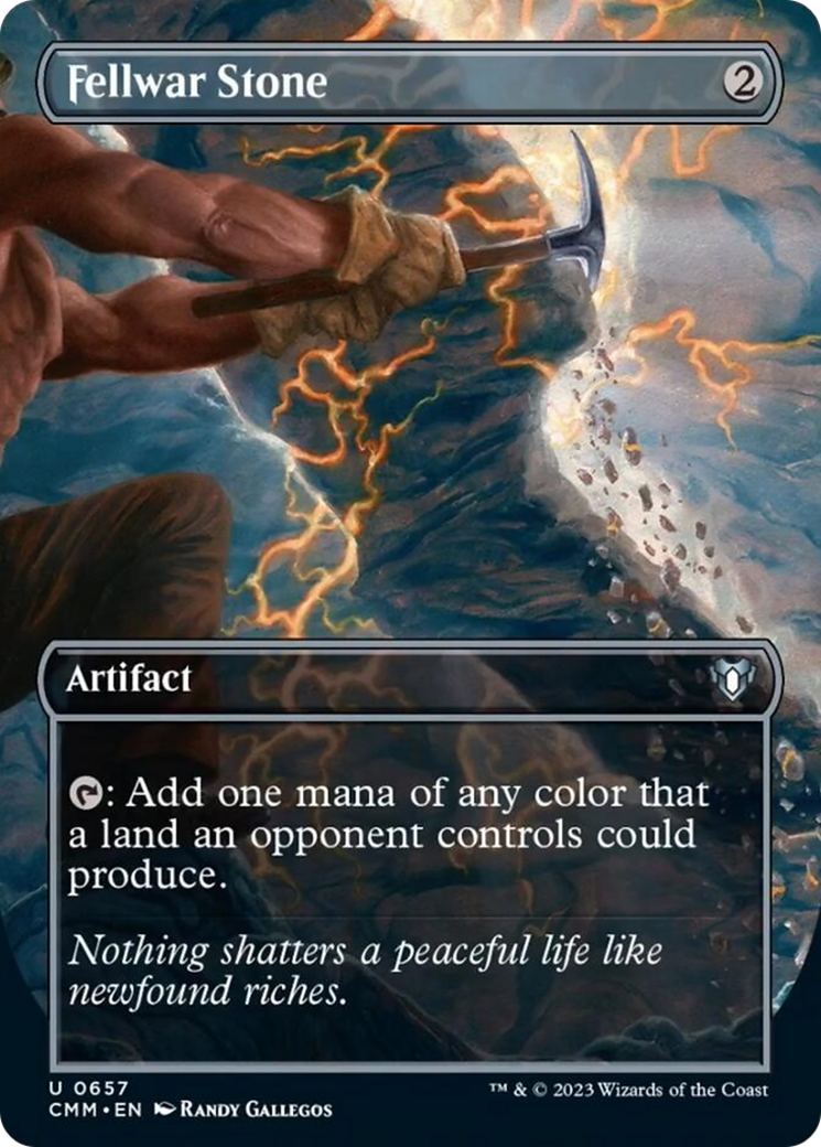 Fellwar Stone (Borderless Alternate Art) [Commander Masters] MTG Single Magic: The Gathering | Red Claw Gaming