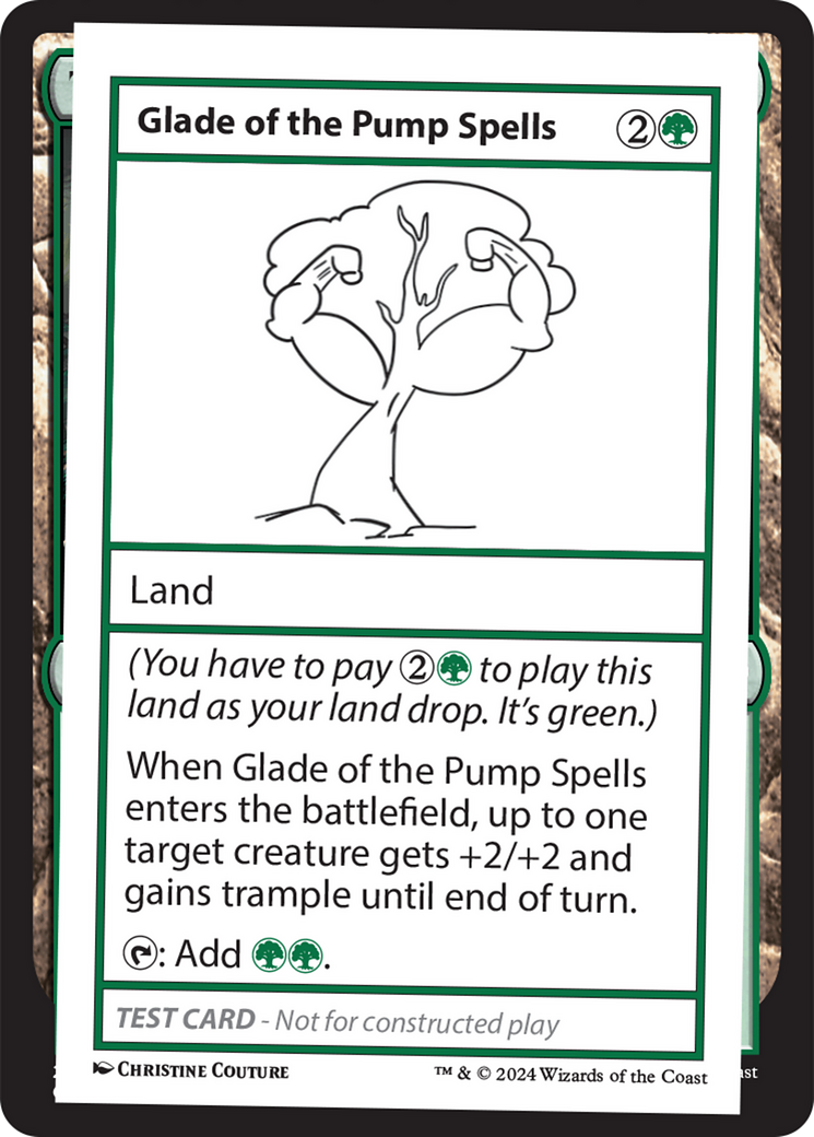Glade of the Pump Spells [Mystery Booster 2 Playtest Cards] MTG Single Magic: The Gathering | Red Claw Gaming