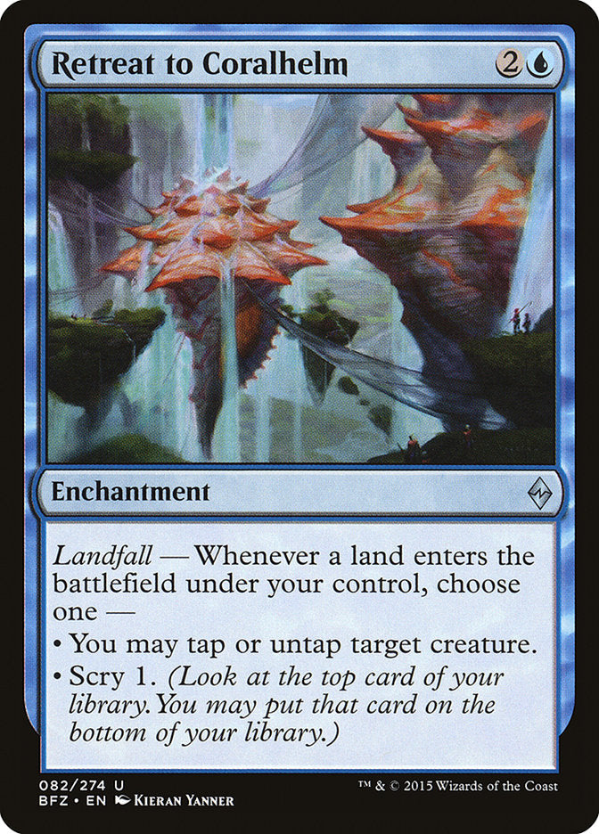 Retreat to Coralhelm [Battle for Zendikar] MTG Single Magic: The Gathering | Red Claw Gaming
