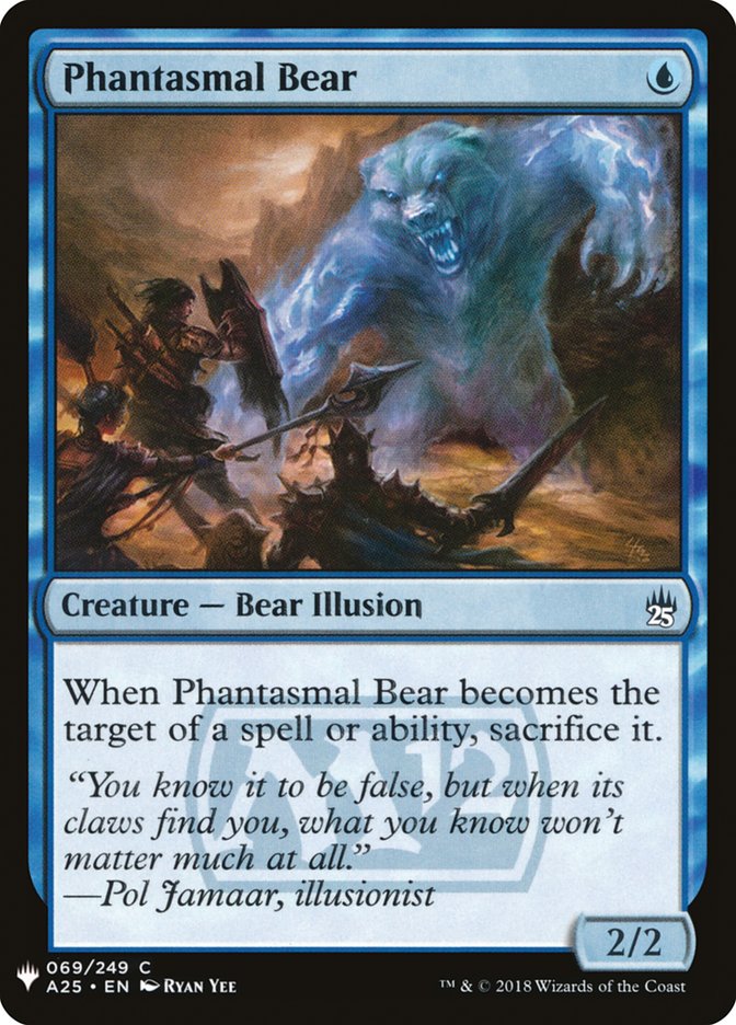 Phantasmal Bear [Mystery Booster] MTG Single Magic: The Gathering | Red Claw Gaming