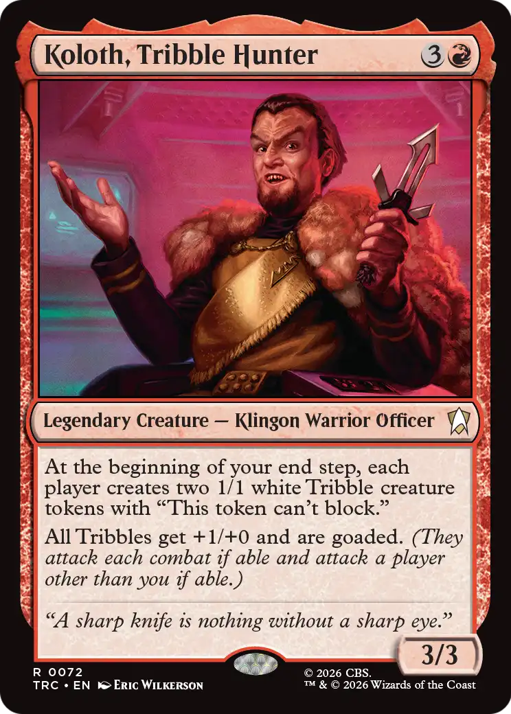 Koloth, Tribble Hunter [Star Trek] MTG Single Magic: The Gathering | Red Claw Gaming