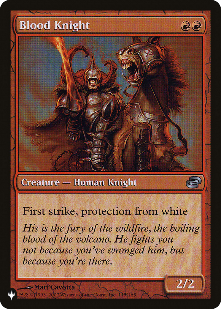 Blood Knight [The List] MTG Single Magic: The Gathering | Red Claw Gaming