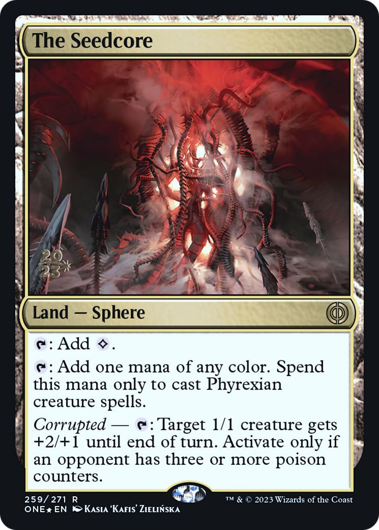 The Seedcore [Phyrexia: All Will Be One Prerelease Promos] MTG Single Magic: The Gathering | Red Claw Gaming