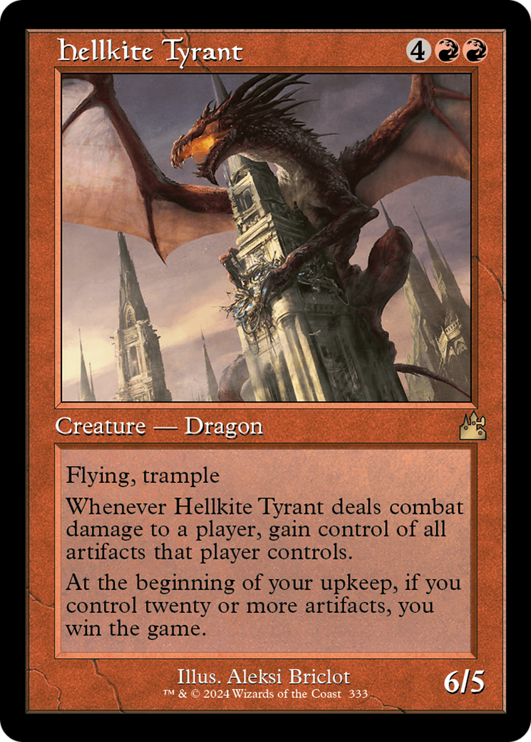 Hellkite Tyrant (Retro Frame) [Ravnica Remastered] MTG Single Magic: The Gathering | Red Claw Gaming